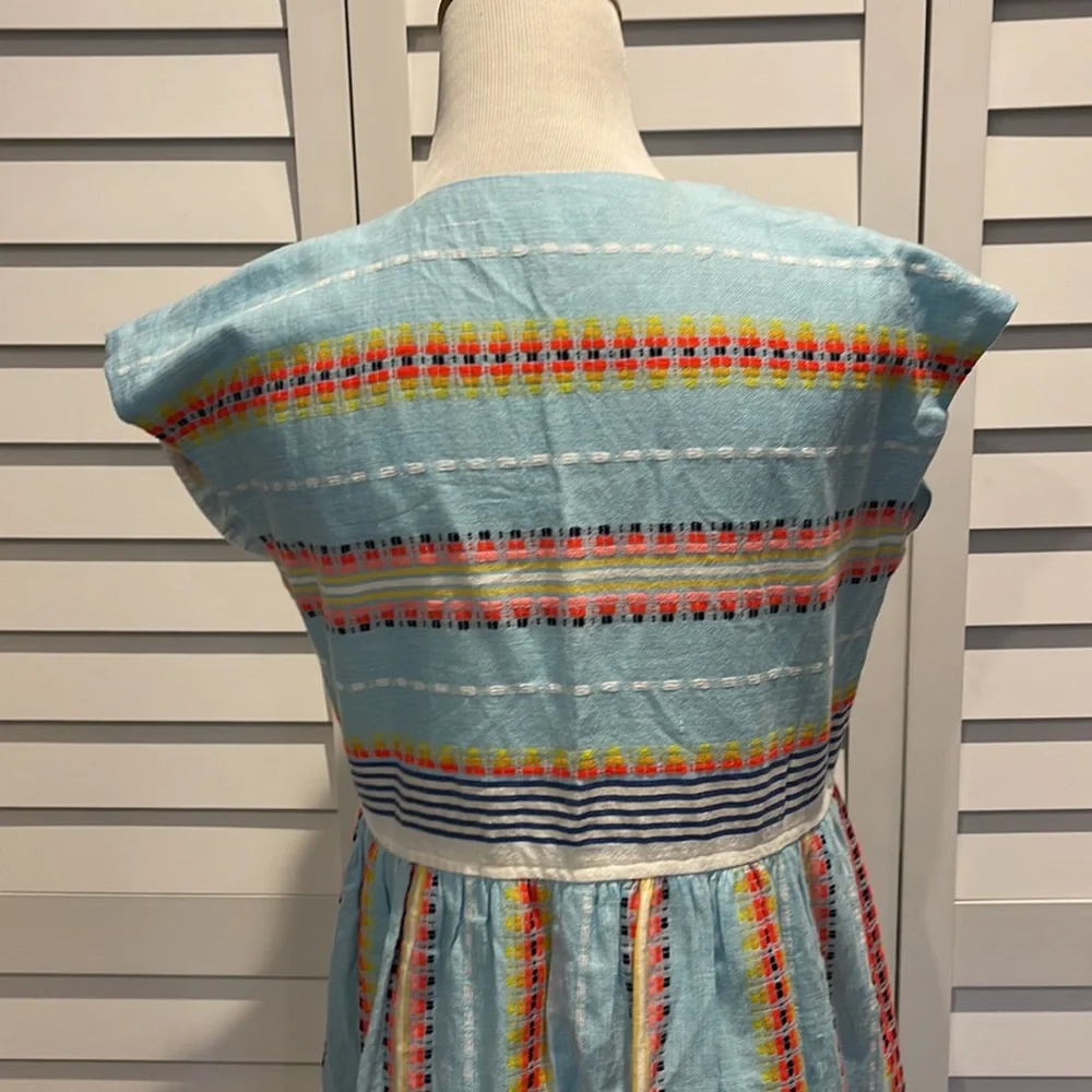 Lemlem NWOT Boho lined MIDI Dress with embroidered details - Picture 7 of 12